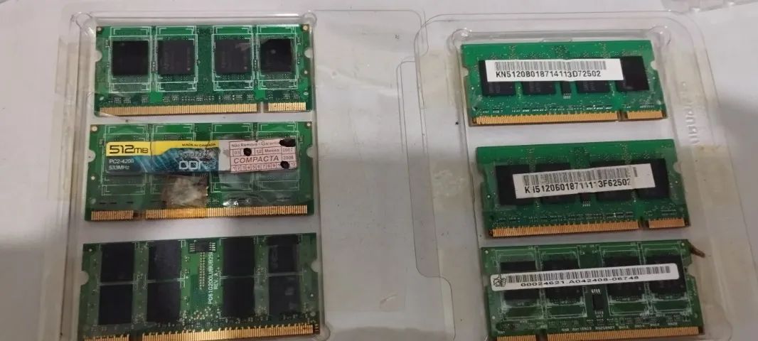 06 Memórias de Notebook DDR2 Usadas - Foto 2