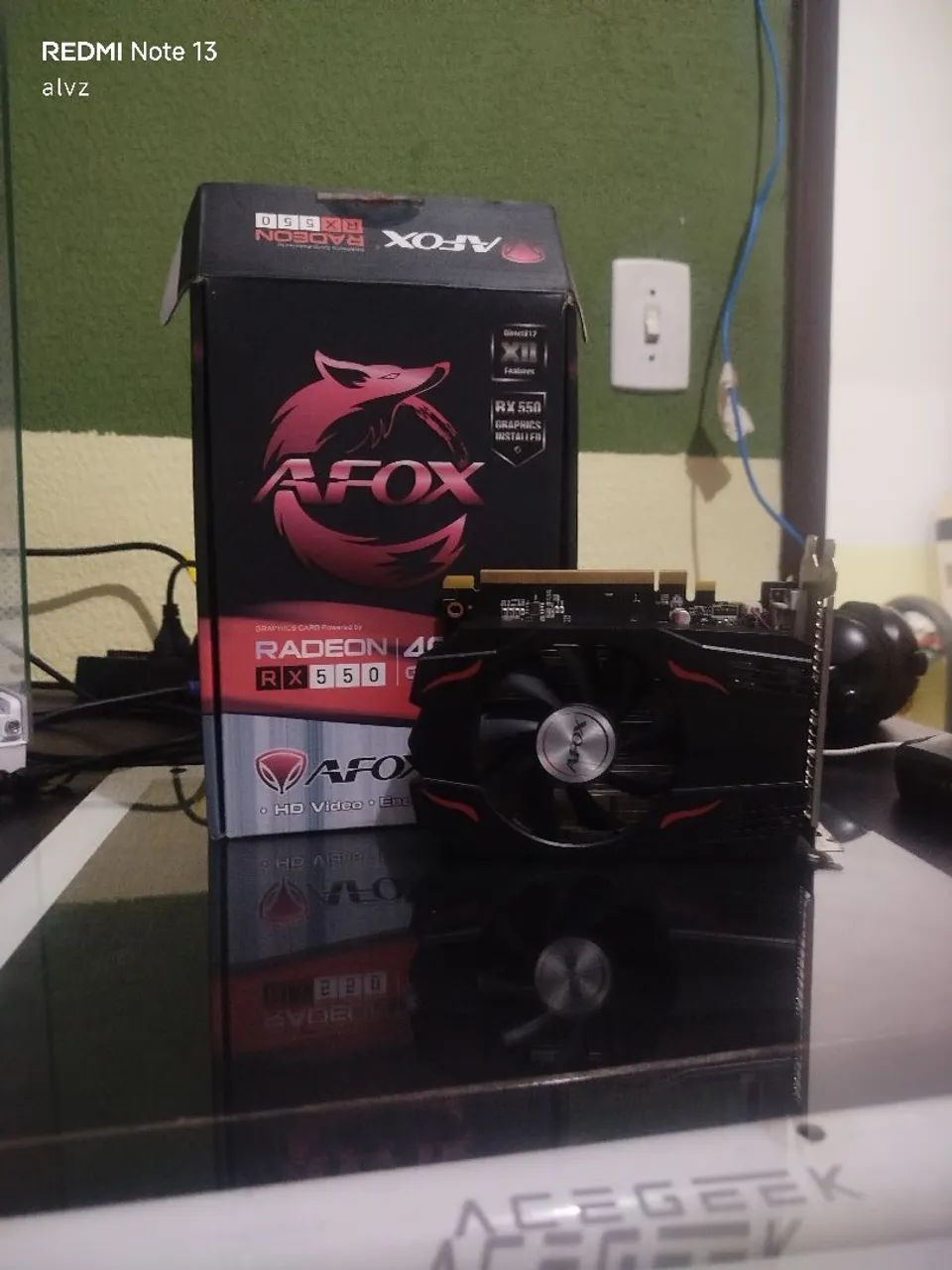 Placa de vídeo RX 550 4GB