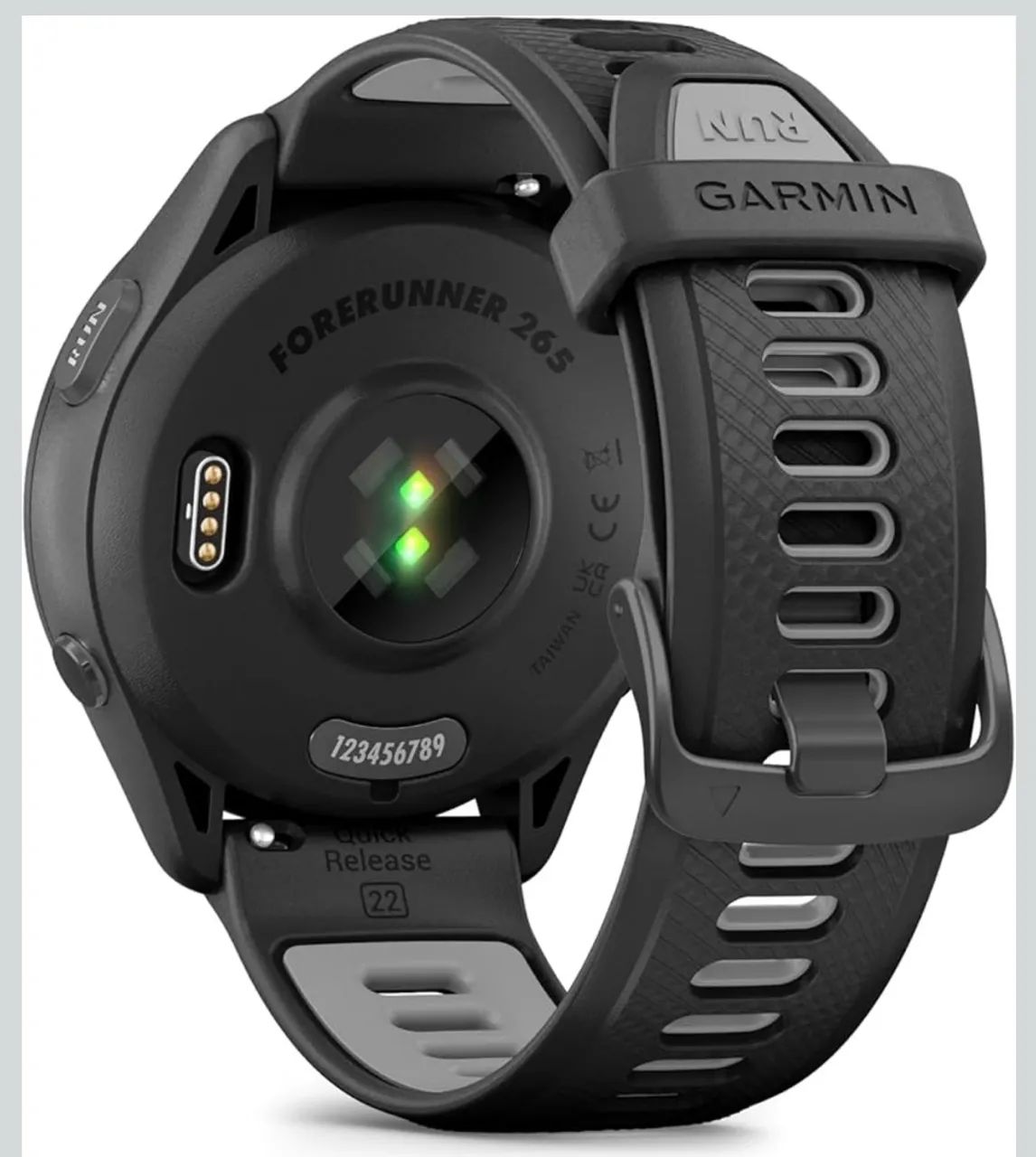Garmin Relógio Forerunner 265 Music Preto com Cinza 46mm - Foto 2