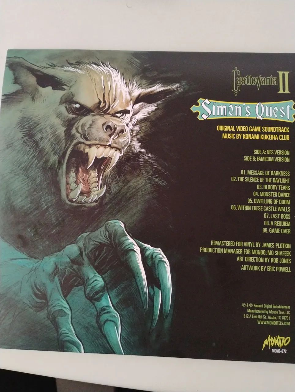 LP Disco Vinil Castlevania II Simons Quest Original