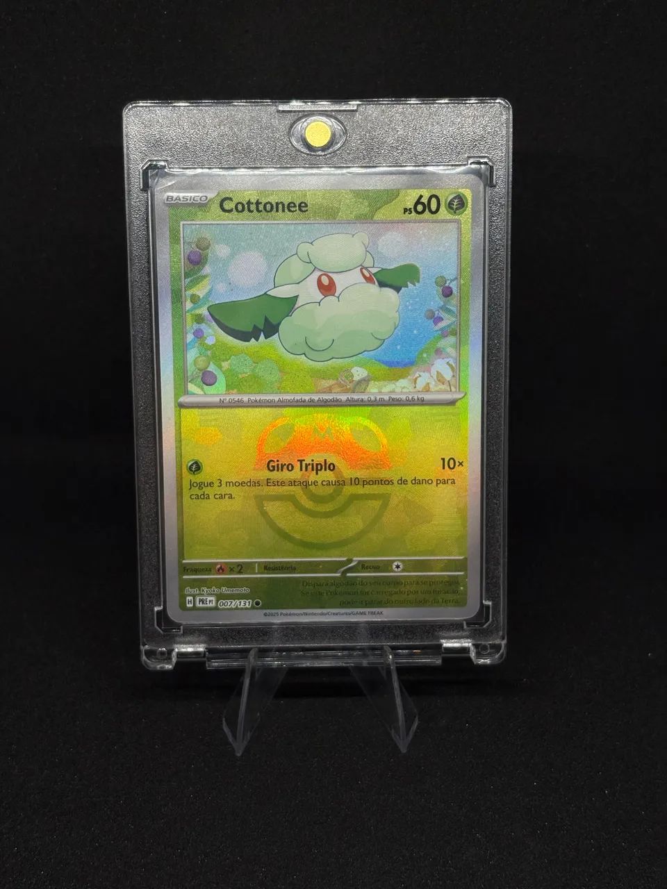 Combo de Cartas Pokémon Applin e cottonne Master Ball - Foto 3