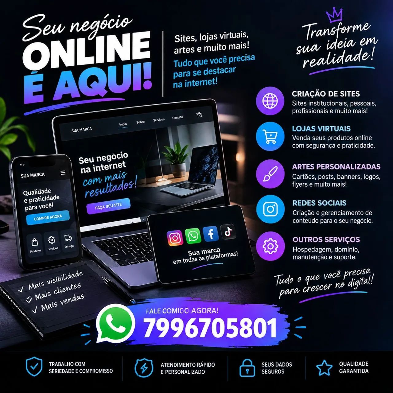 CRIADOR DE SITES!