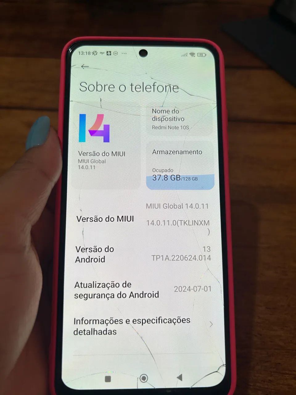 Celular Redmi Note 10s - Foto 2