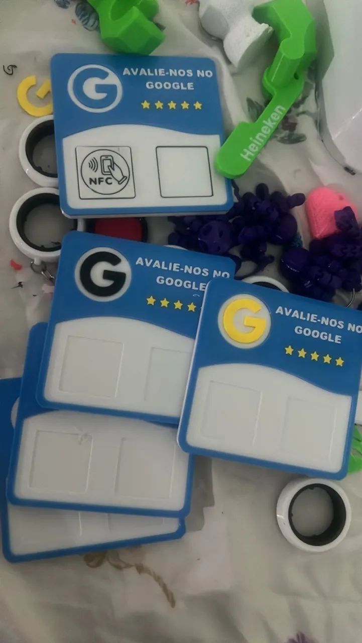 Placa avaliação Google com nfc + qrcode ou somente nfc - Foto 4