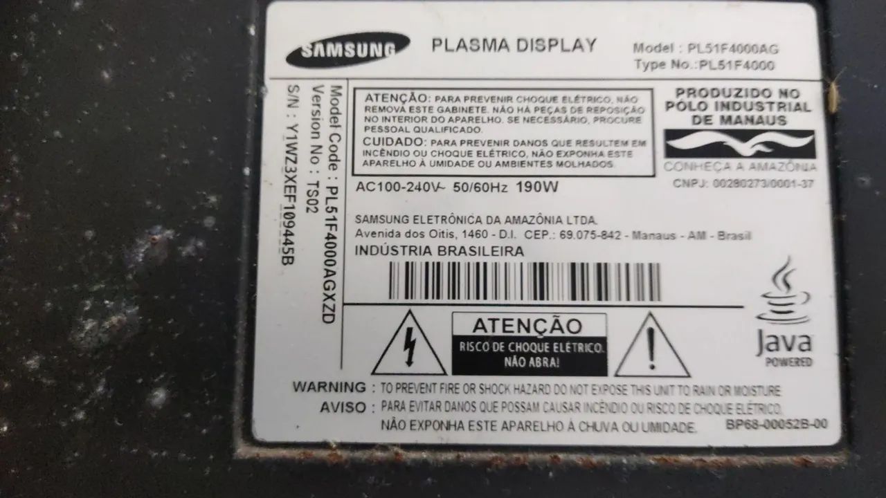  TV Samsung Plasma de 51 polegadas (Série F4000), - Foto 4