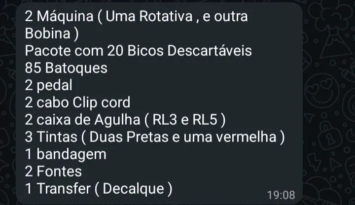 Kit de máquina tatuagem 