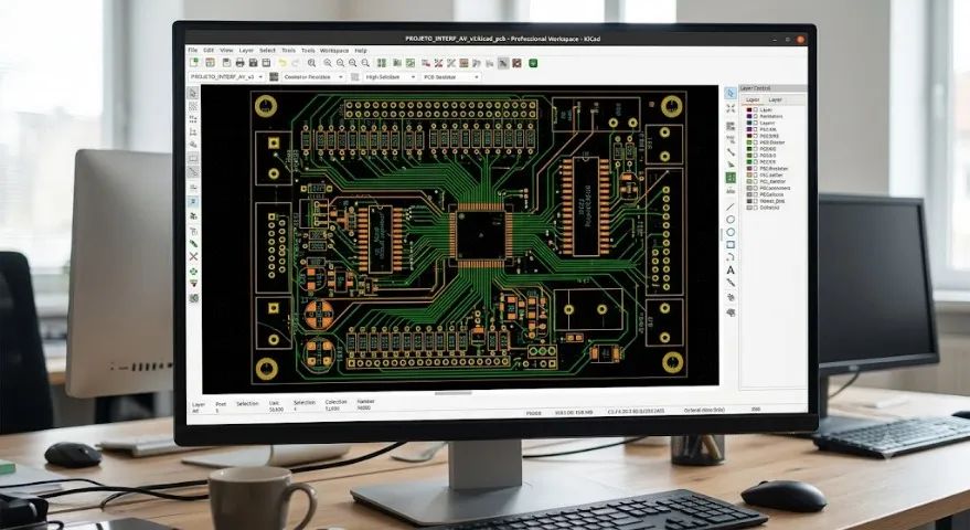 Desenvolvimento De Layout De Placa De Circuito Impresso (PCB)