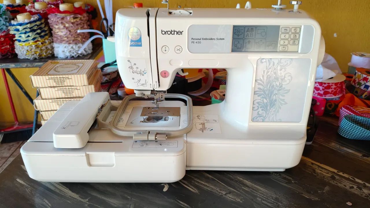 Máquina de bordado automática brother pe 430 - Foto 5