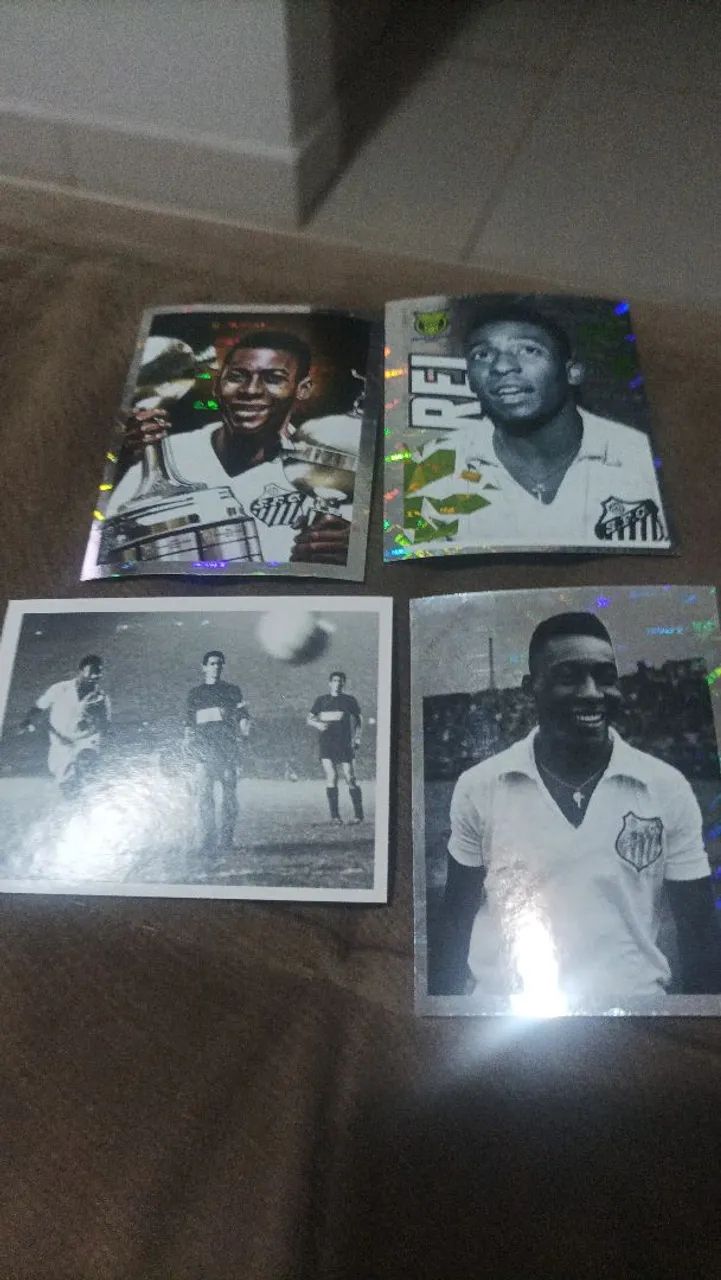 Não perca as lendárias figurinhas do rei Pelé 