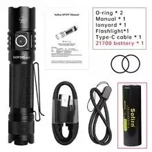 Sofirn sp35t 3800lm tático 21700 lanterna poderosa luz led usbc recarregável