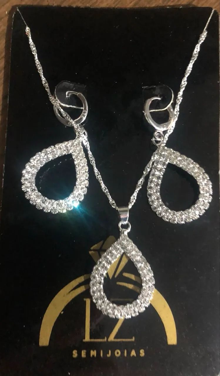 Conjunto em prata 925  - Foto 2