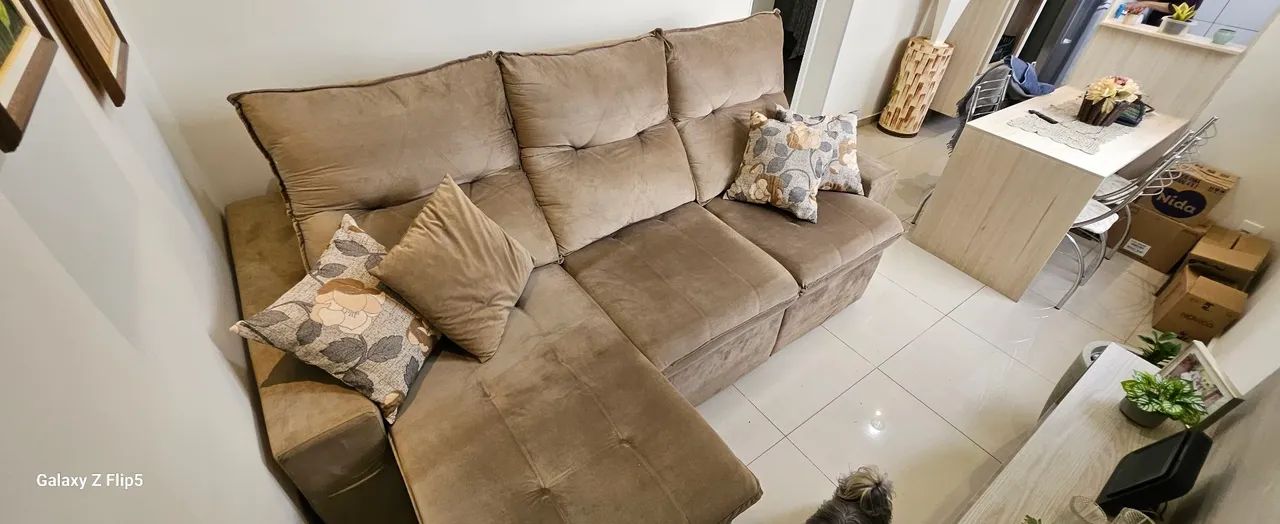 SOFA RETRATIL E RECLINAVEL SALA DE TV - Foto 3