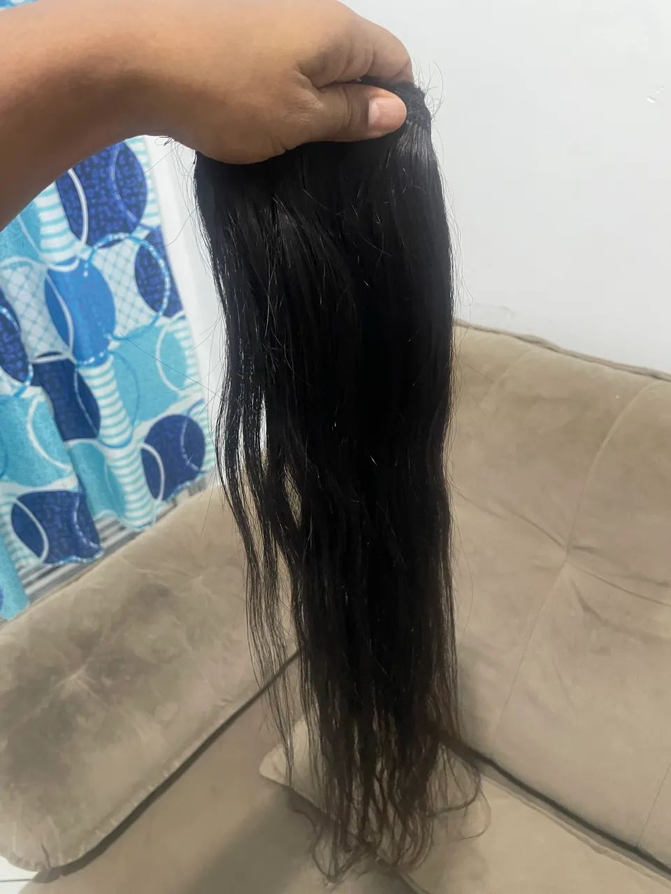 Vendo 4 telas de 60 cm cabelo indiano