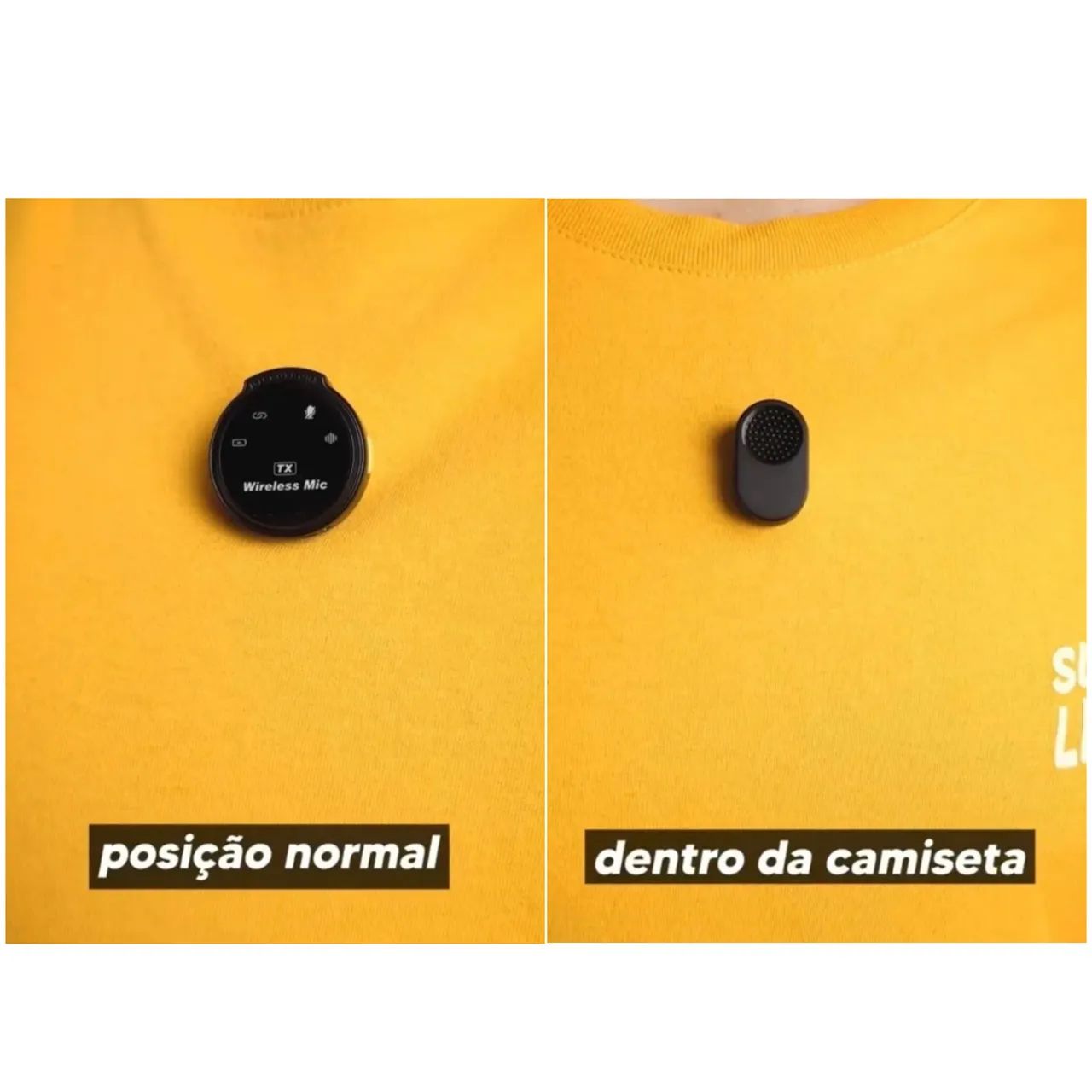 Microfone de Lapela Sem Fio J6 (Type-C) - Áudio Profissional no Seu Celular - Foto 5