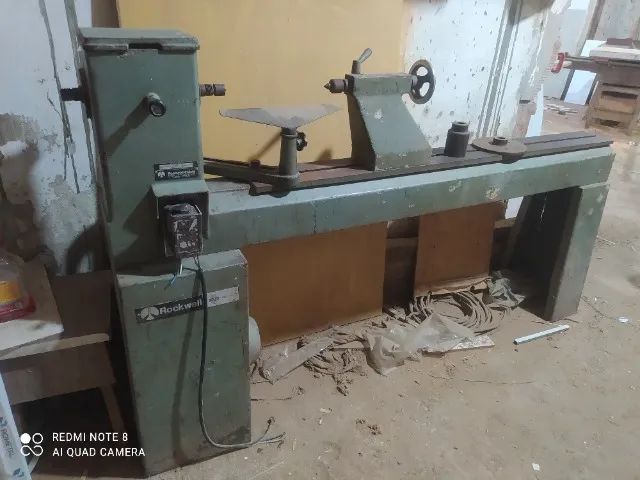 Torno manual invicta e plaina desempenadeira 