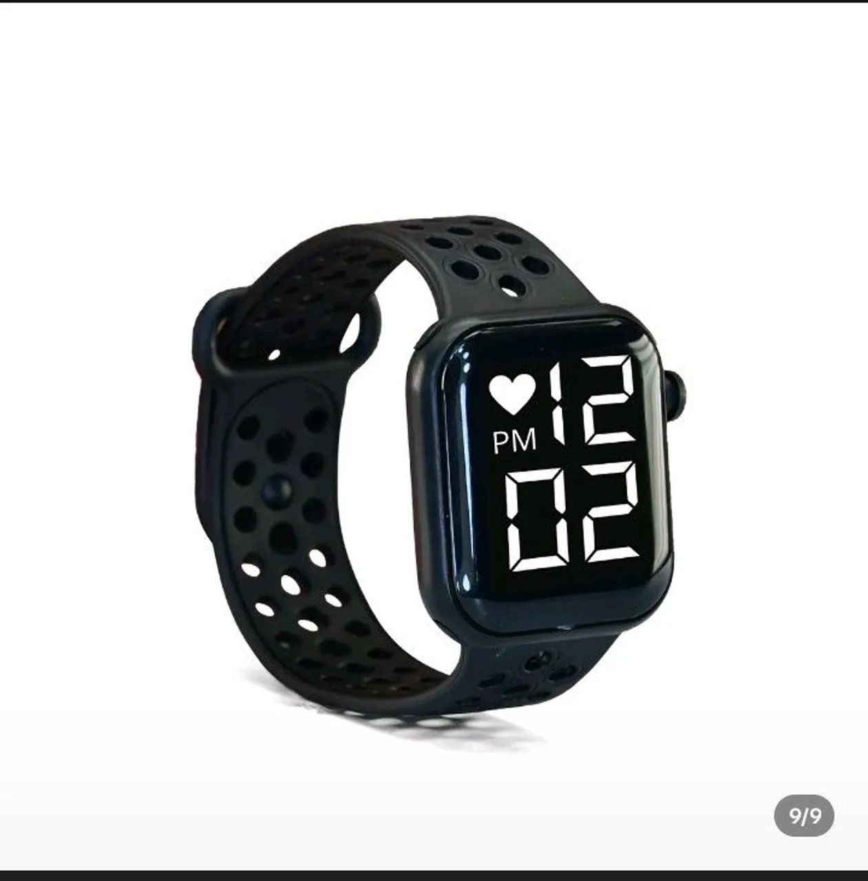Relógio Digital LED. Pulseira de silicone, marca data e hora, resistente à água. - Foto 2