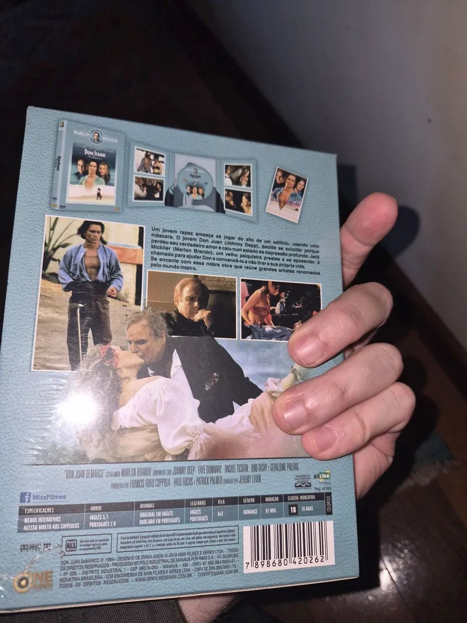 Dvd com luva don juan jhonny depp (lacrado) - Foto 3