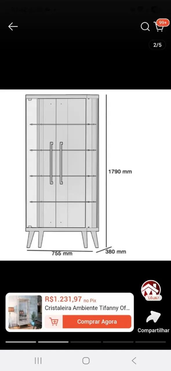 Vende-se cristaleira  - Foto 3