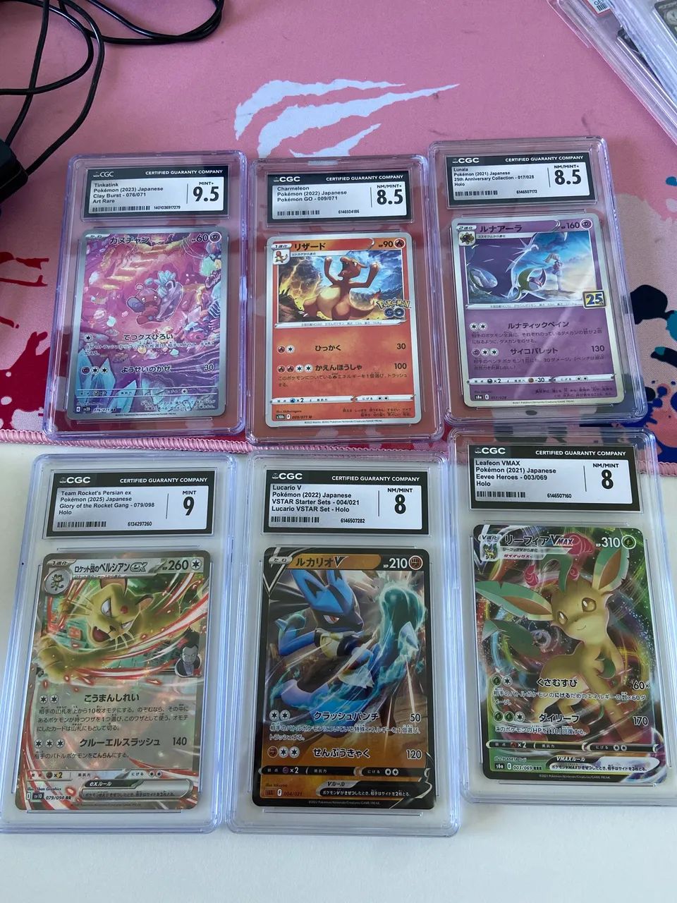 Cartas Pokémon CGC 