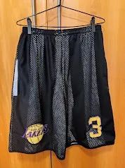 Calça Bermuda Basquete Lakers tamanho M/G