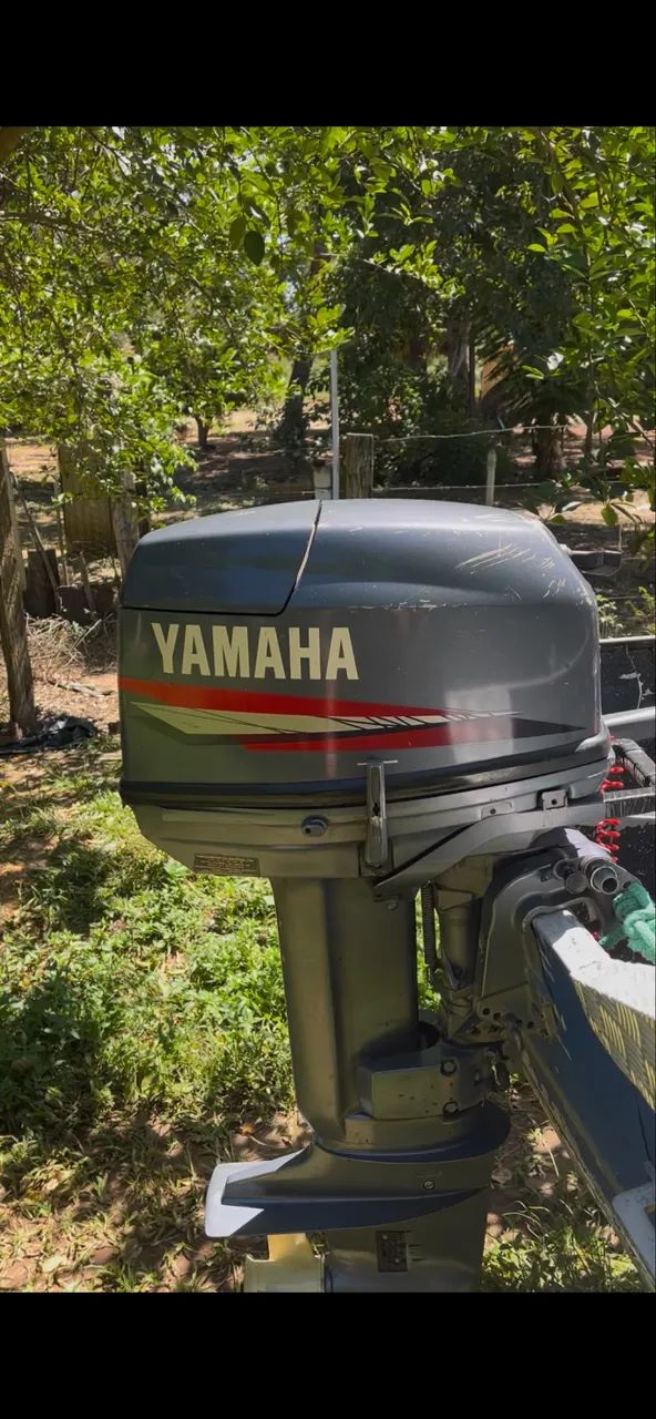 Motor de popa 25 hp yamaha - NOTA FISCAL revisado 2 dono