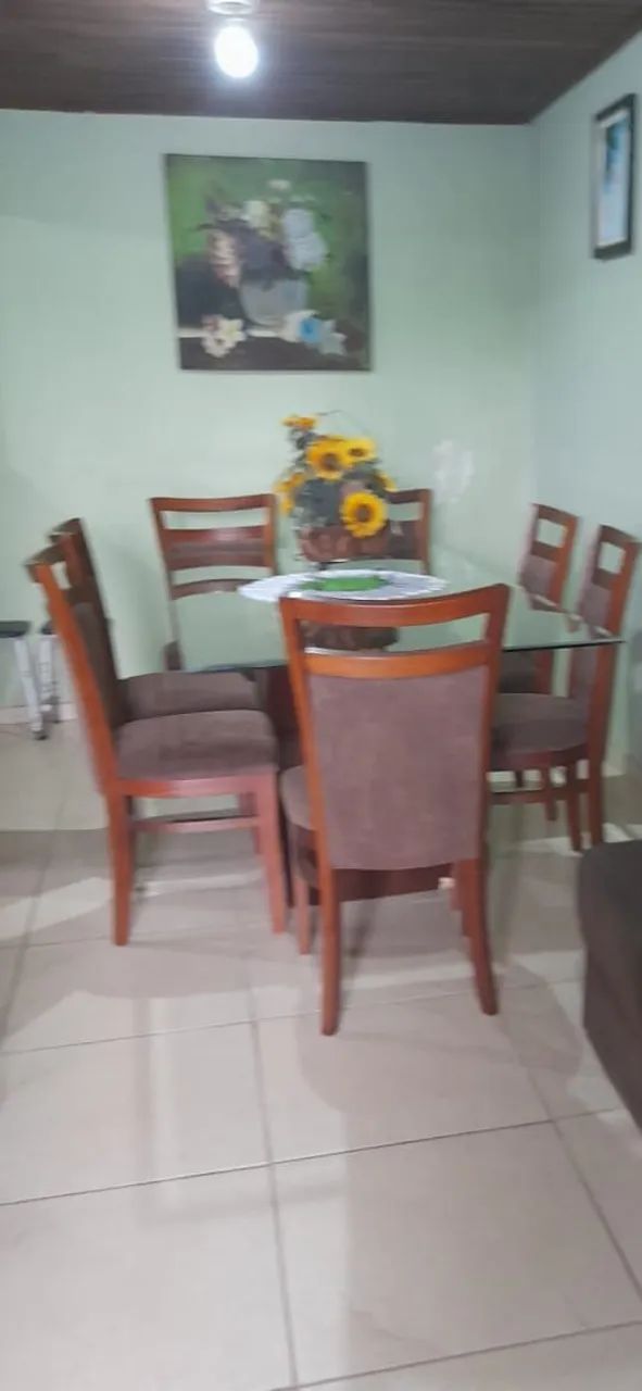 Jogo de jantar com sete cadeiras  - Foto 4