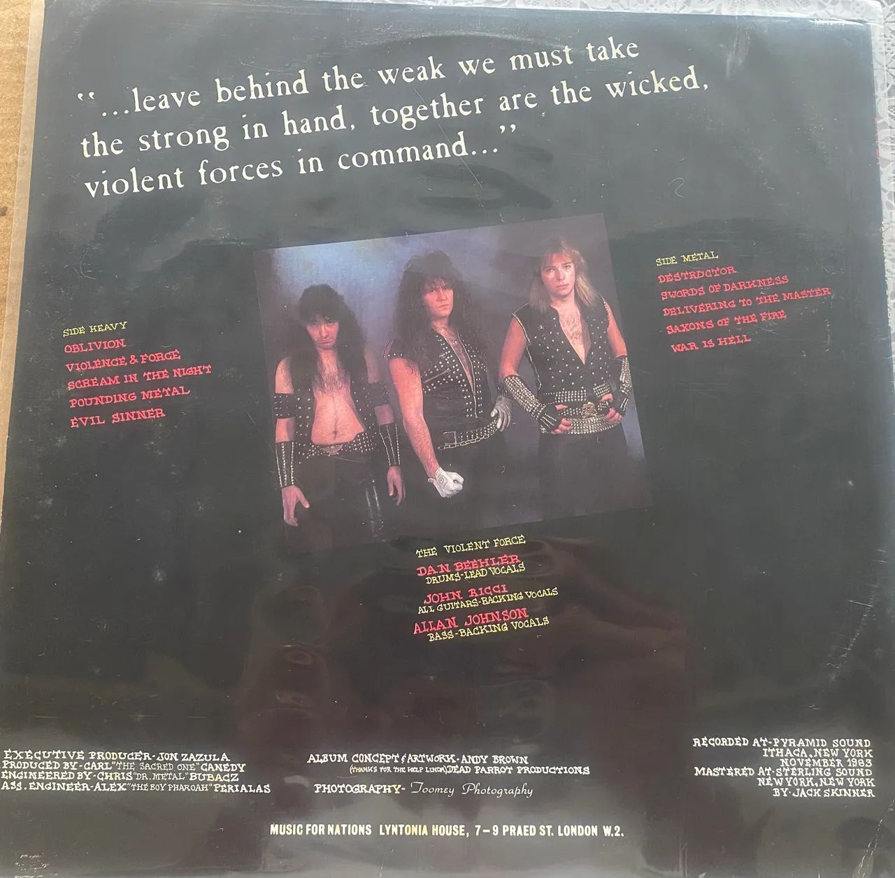 Disco de vinil Exciter - violence e force - Foto 3