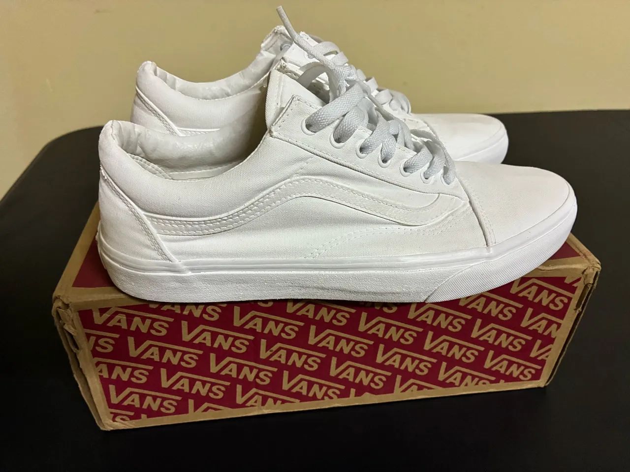 Tênis 42 Vans Old Skool True White
