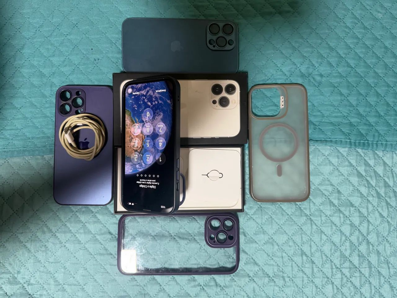 iPhone 13 Pro Max 256GB - Branco - menor valor - Foto 5