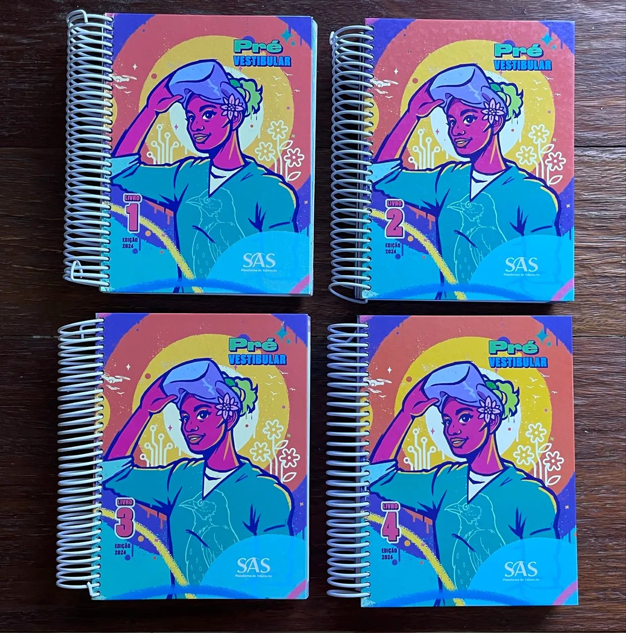 Apostilas Pré-Vestibular SAS 2024 ? Livros 1, 2, 3 e 4