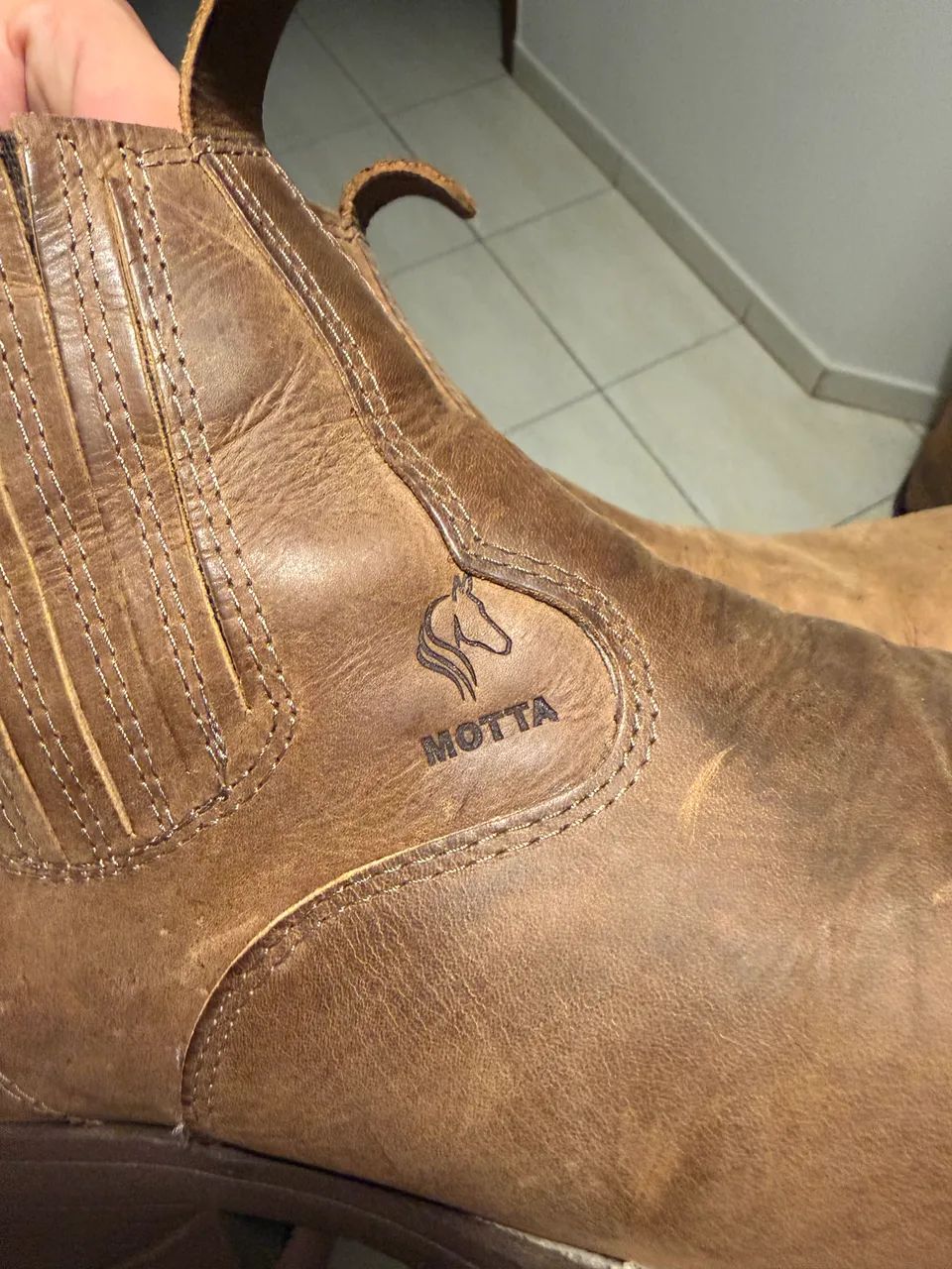 Botina Motta Texana Couro Legítimo  - Foto 4