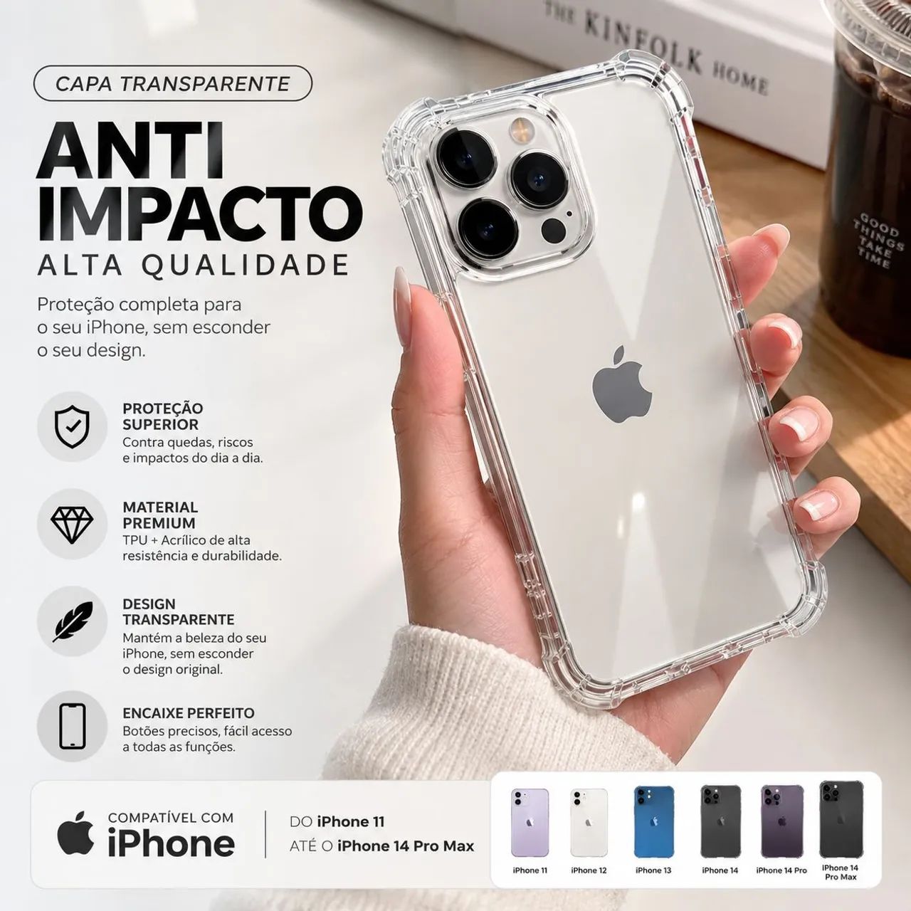 CAPAS CELULAR ANTI QUEDA para IPHONES NOVAS - Foto 2