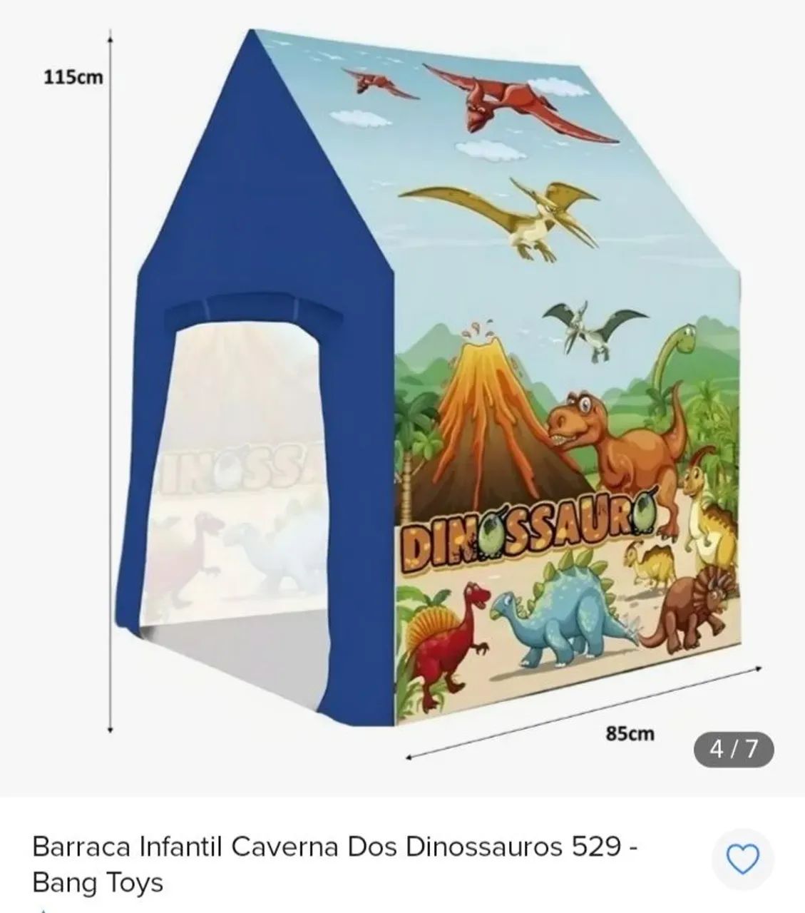 Barraca Infantil Caverna dos Dinossauros