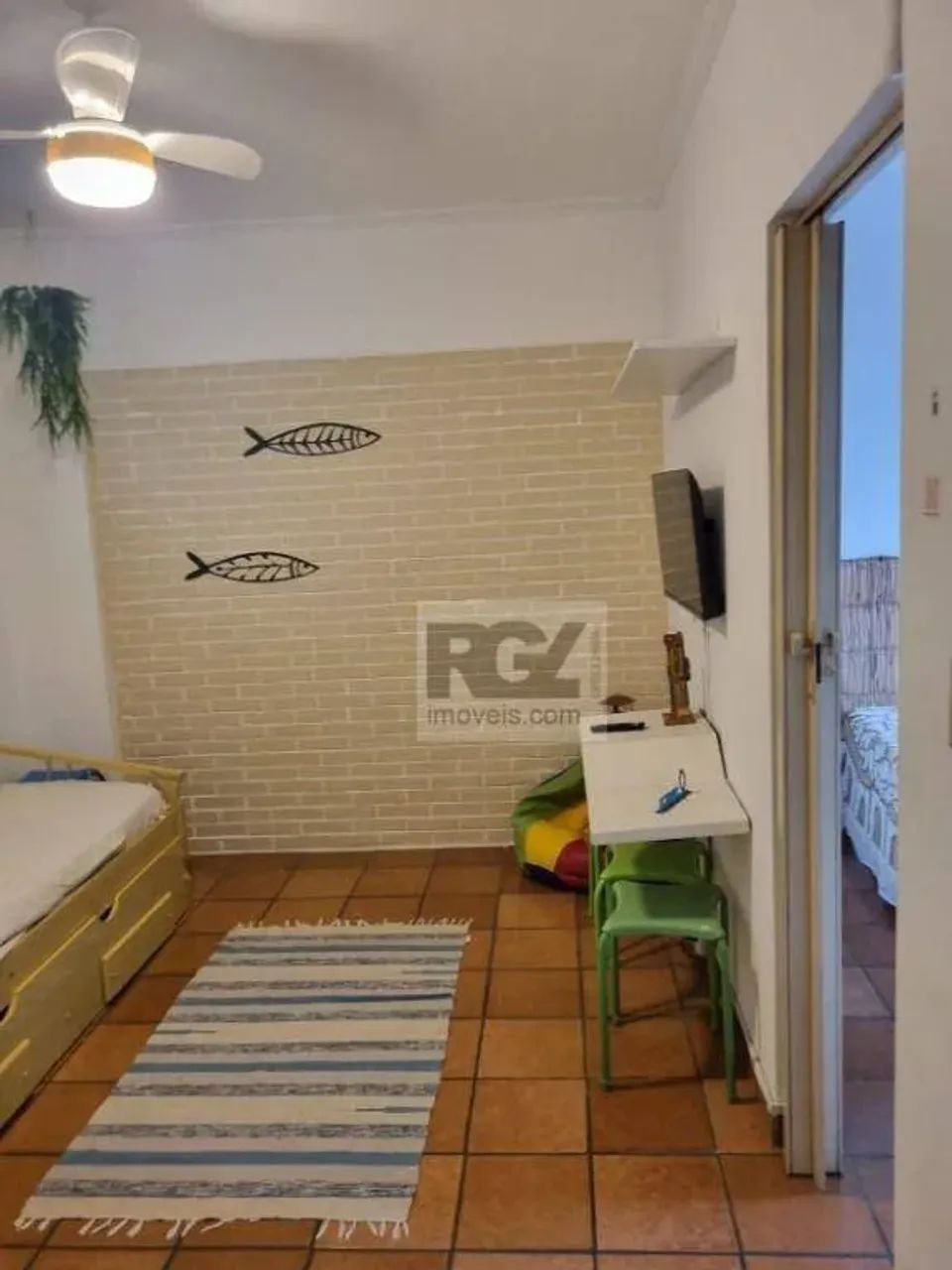 Apartamento com 1 dormitório para alugar, 33 m² por R$ 3.330,00/ano - Aparecida - Santos/S - Foto 3