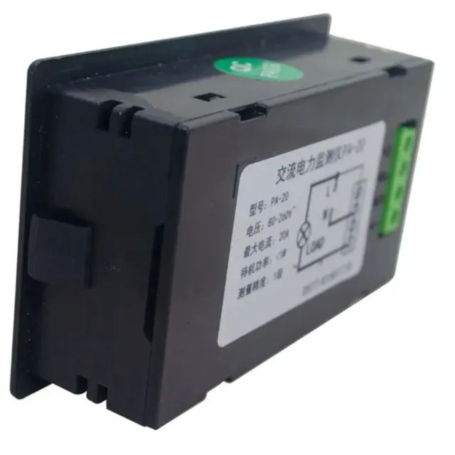 Voltímetro Amperímetro Display LCD Medidor De Corrente De Tensão AC Potência 100A 22000W - Foto 5