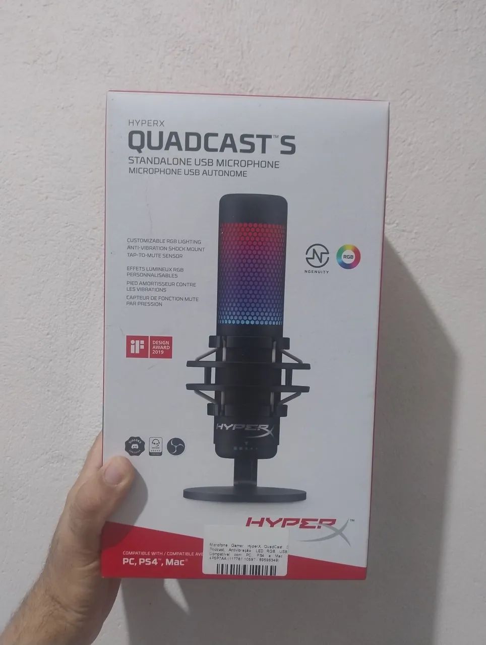 Microfone HyperX Quadcast S - Foto 5