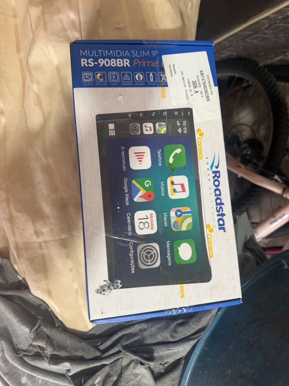 Central Multimídia 9  Roadstar Carplay RS908BR Android Auto - Foto 2