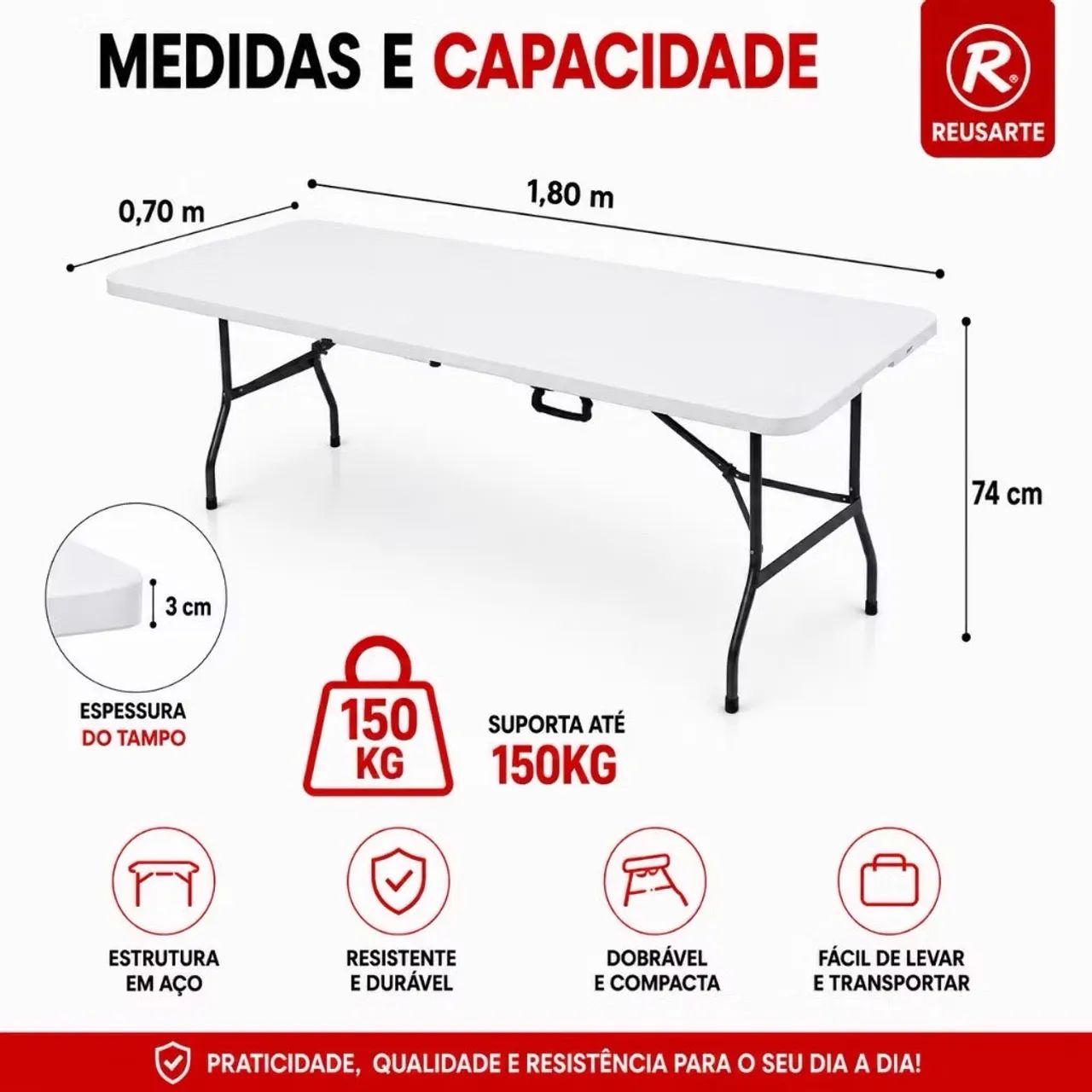 Mesa maleta portátil  - Foto 2