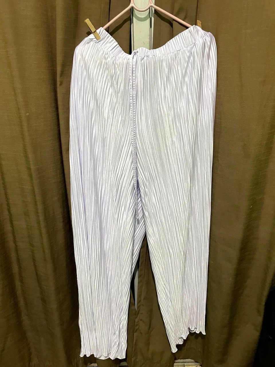 Calça plissada lilás da shein 4xl