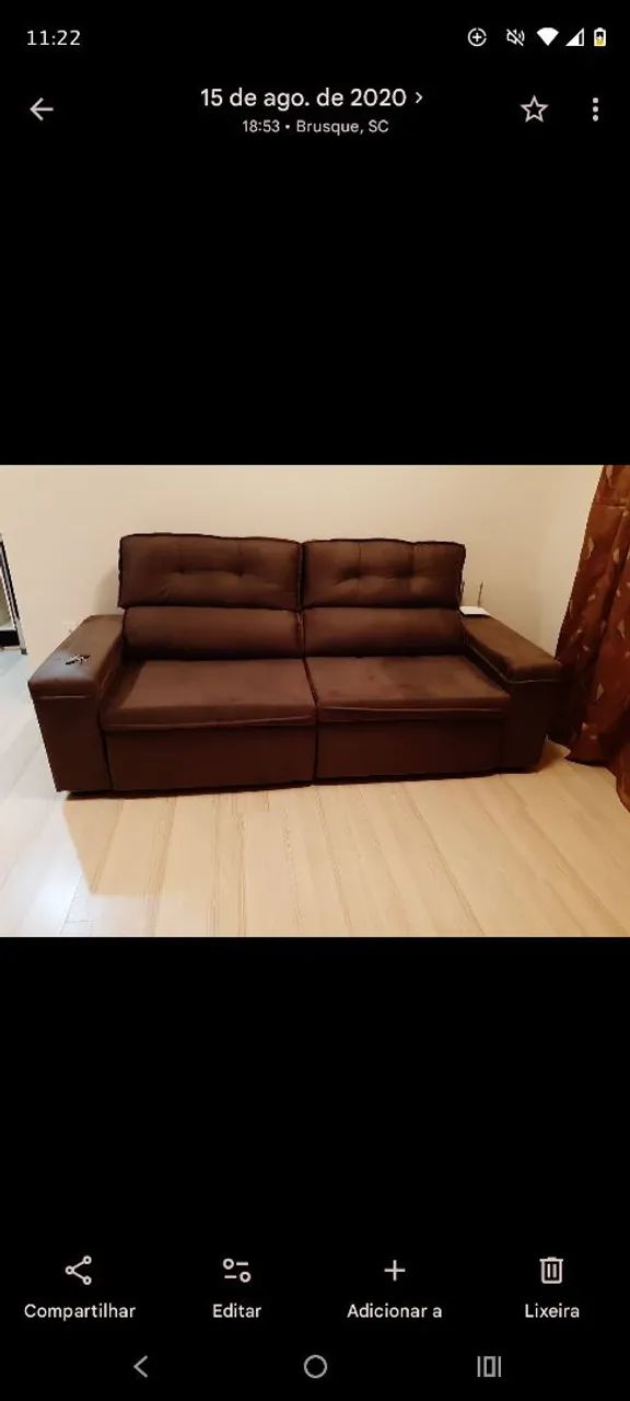 Vendo sofá 3 lugares  - Foto 2