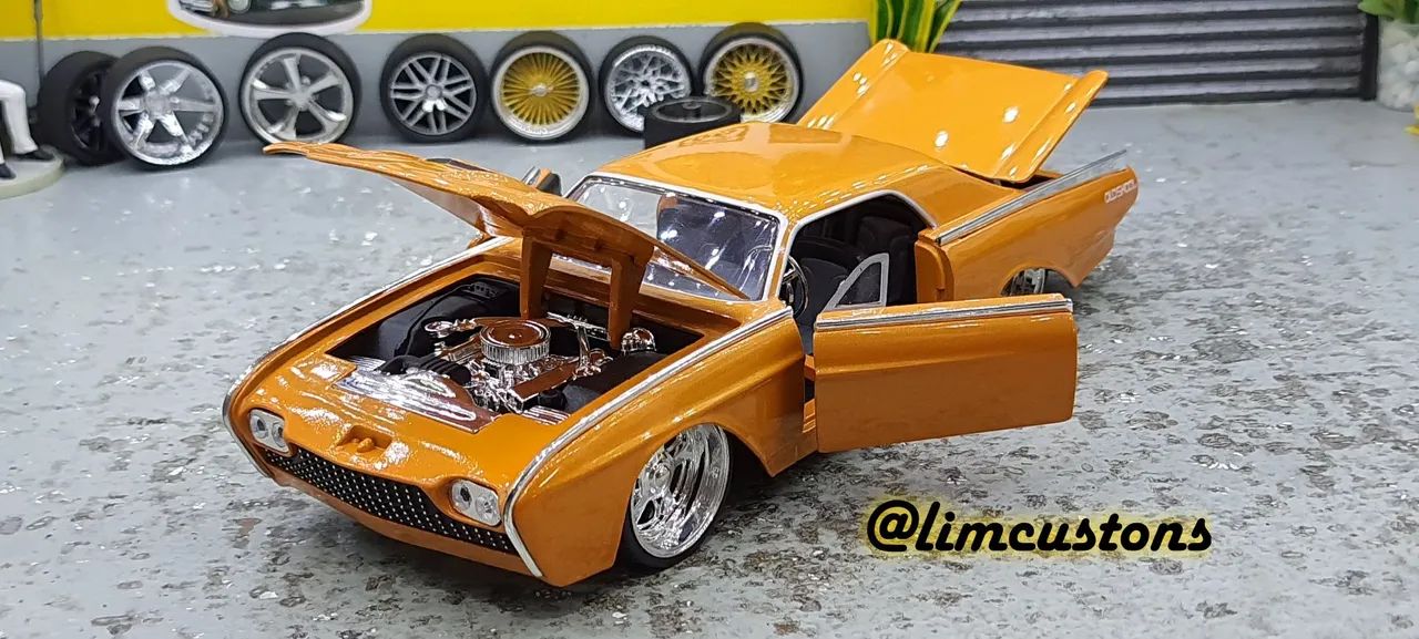 Miniatura 1:24 - Jada toys - Thunderbird Rick Dore laranja  - Foto 2
