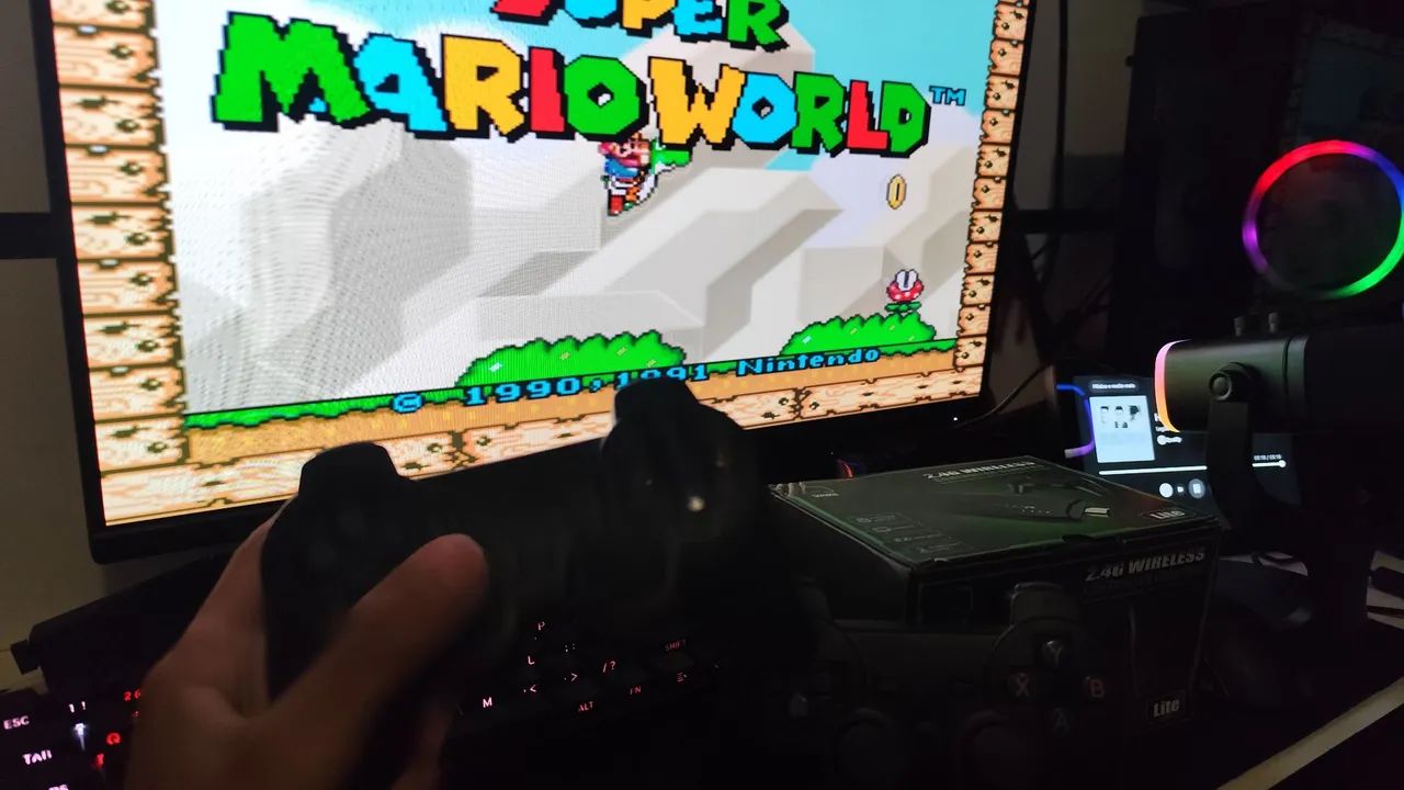 Game stick retro, console com 20 mil jogos, 2 controles e 9 consoles - Foto 3