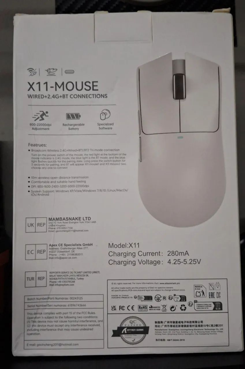 Mouse sem fio x11 Preto  - Foto 2