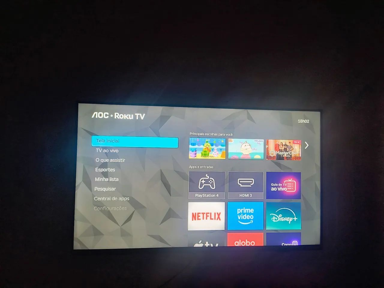 aoc smarth 43 roku tv