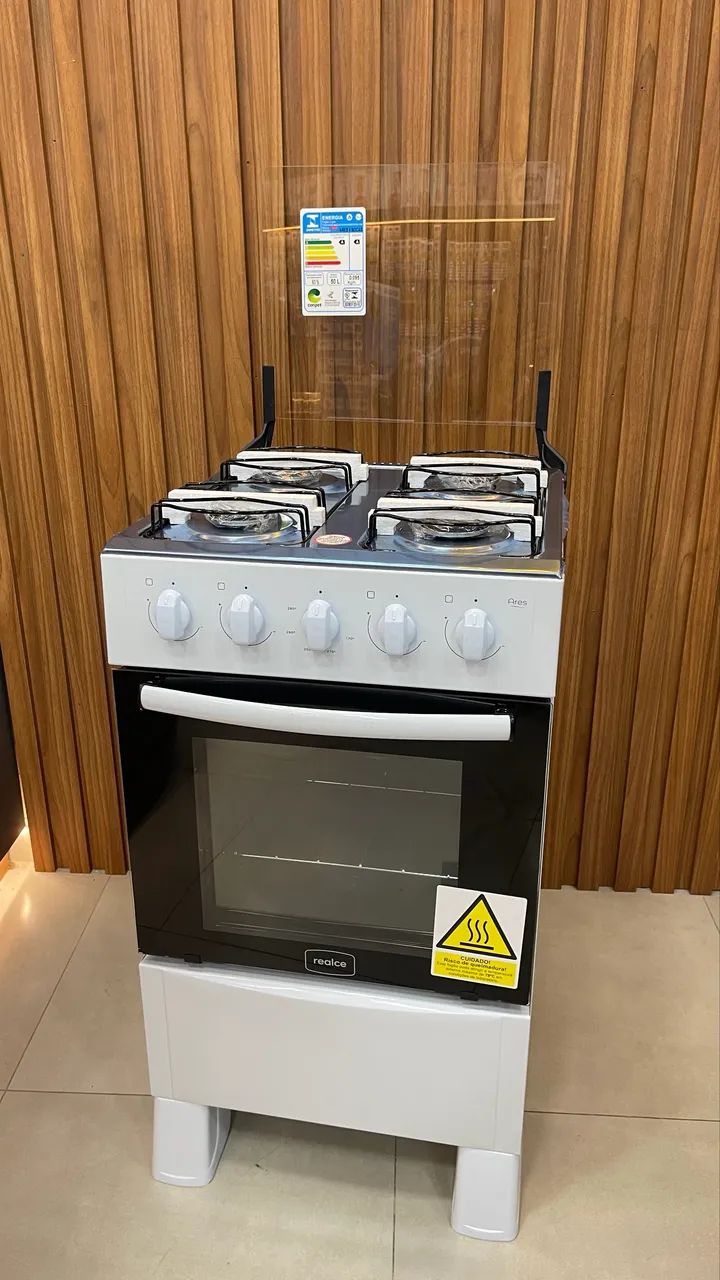 FOGÃO REALCE  4 BOCAS E FORNO A GÁS ?