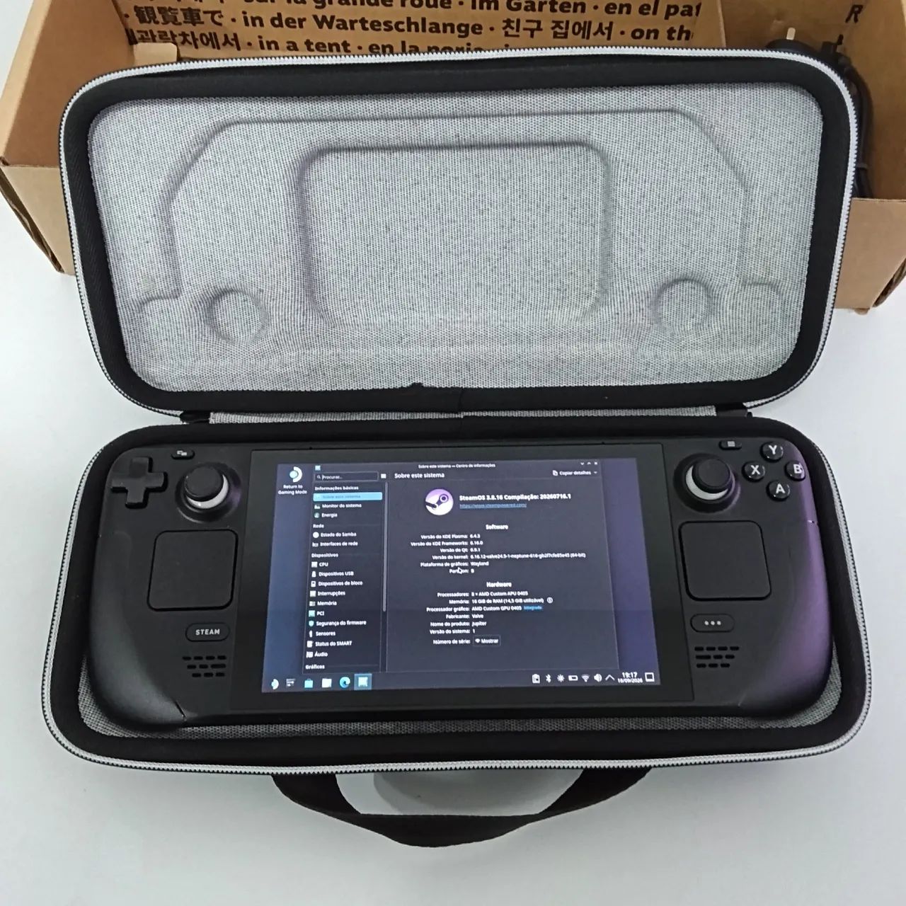 Vendo Steam Deck LCD 256gb bateria 97% Semi novo - Consoles de