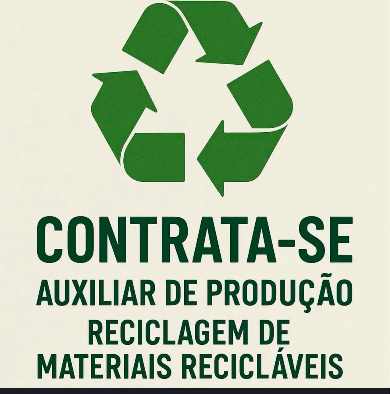 Auxiliar de Produção em Reciclagem 
