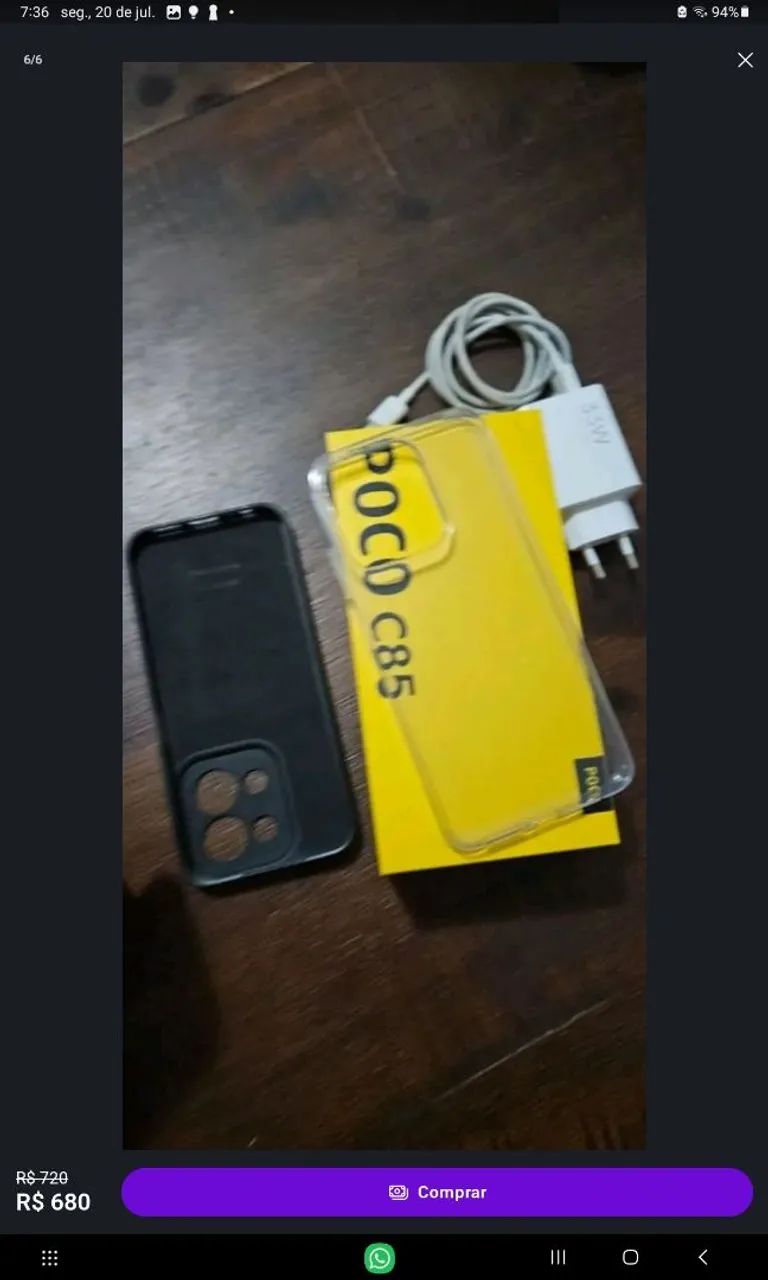 Poco c85 zero sem uso