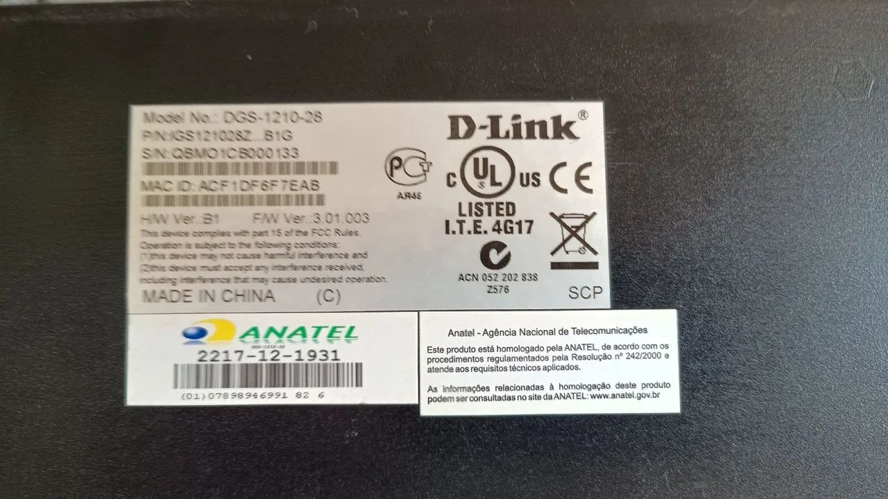 Vendo Switch D-LINK Gerenciavel 28 Portas, 10/100/1000MBPS e 4 Portas Combo GIGABIT/SFP. - Foto 4