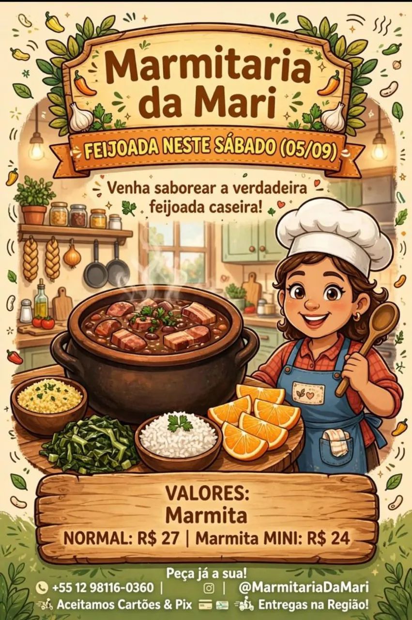 Vendas de feijoada ?